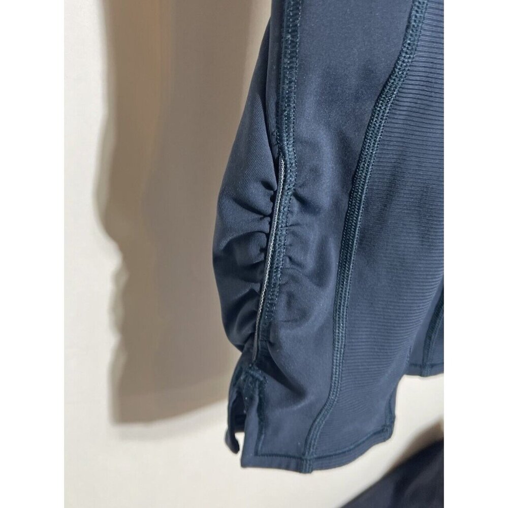 Lululemon‎ Capri Length Leggings Ruched Dark Blue Women’s Size 4 - Picture 5 of 11